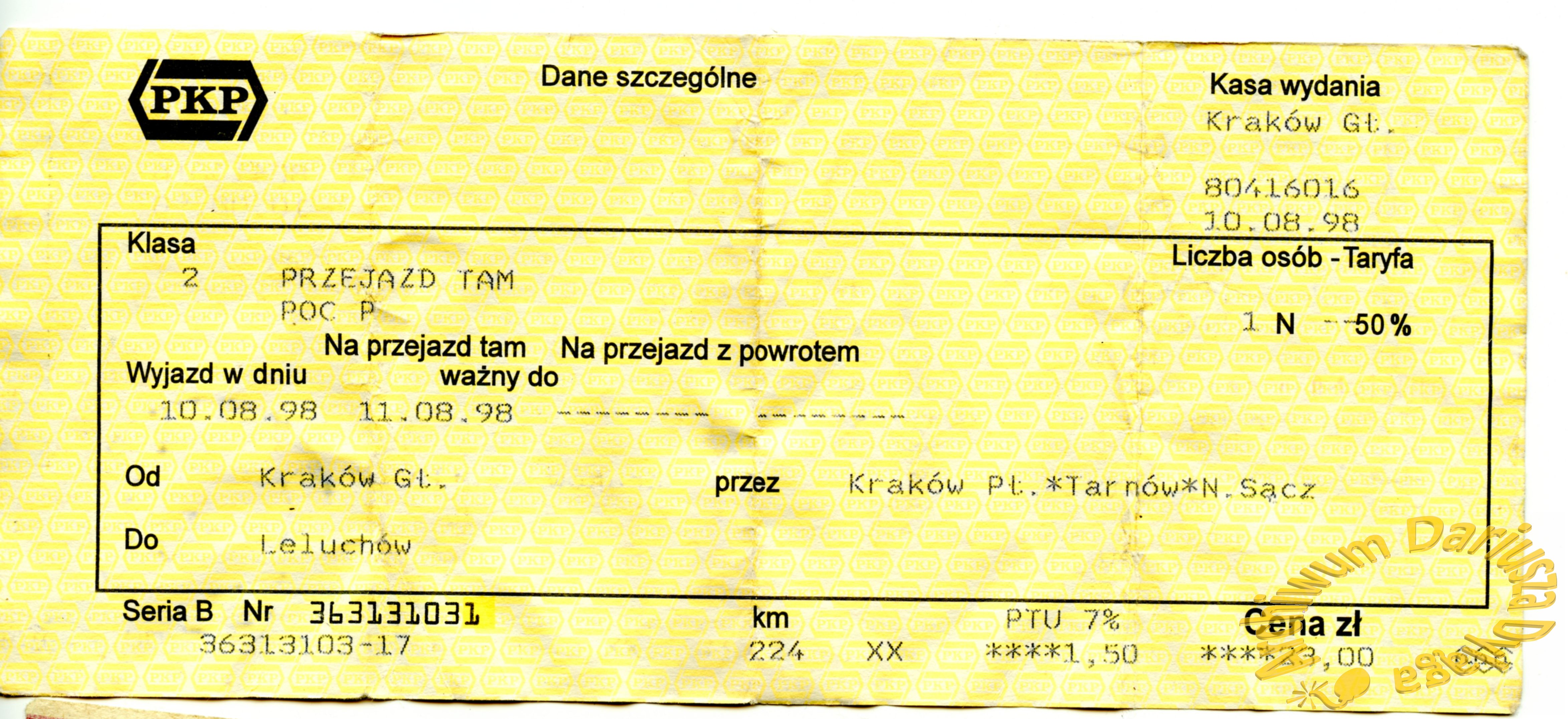 1998-bilet-krakow-leluchow