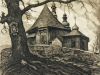 011-Akwarela-Jozefa-Pieniazka-kosciol-w-Lukowicy-1934