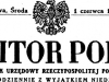 Nagłówek Monitora Polskiego nr 123 z 1 czerwca 1932 r.